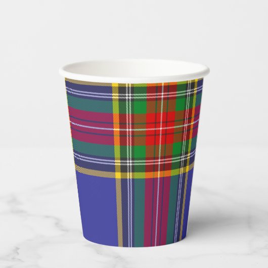 MacBeth Tartan Scottish Kariert Pattern Paper Cups Pappbecher (Rückseite)