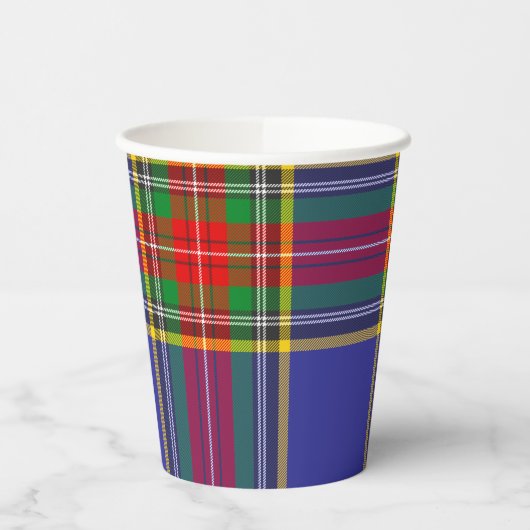 MacBeth Tartan Scottish Kariert Pattern Paper Cups Pappbecher (Links)