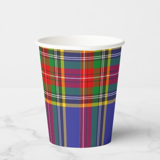 MacBeth Tartan Scottish Kariert Pattern Paper Cups Pappbecher (Rechts)