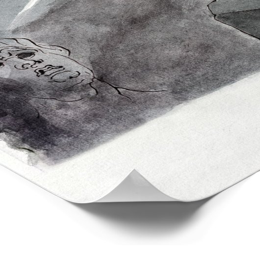 Macbeth und der bewaffnete Leiter Poster (Ecke)