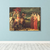 Macbeth und die drei Hexen, 1855 Leinwanddruck (Insitu (Holzboden))