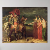 Macbeth und die drei Hexen, 1855 Poster (Vorne)