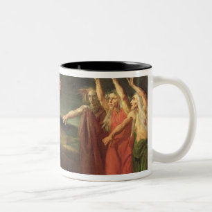 Macbeth und die drei Hexen, 1855 Zweifarbige Tasse