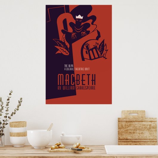 MacBeth William Shakespeare Poster (Küche)