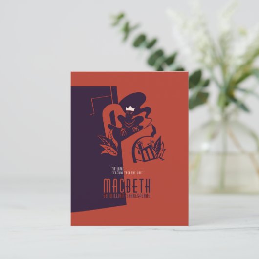 MacBeth William Shakespeare Postkarte (Stehend Vorderseite)