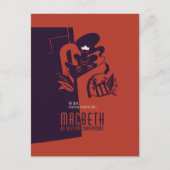 MacBeth William Shakespeare Postkarte (Vorderseite)