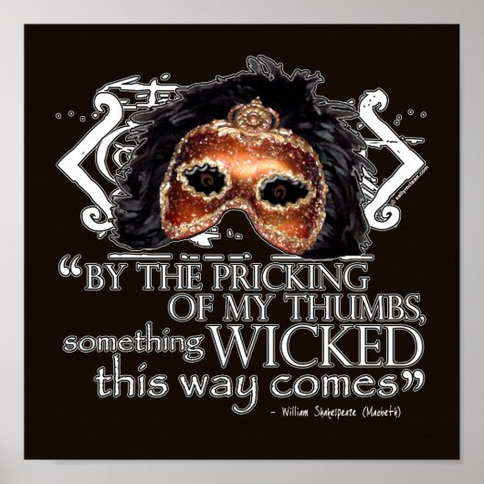 Macbeth Zitat Poster (Vorne)