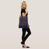Macbethtartan-karierter mit Monogramm Leichensack Tasche (Am Model)