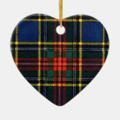 MacbethTartan-Monogramm Keramik Ornament (Vorne)