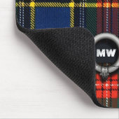 Macbethtartan-Monogramm Mousepad (Ecke)