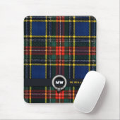 Macbethtartan-Monogramm Mousepad (Mit Mouse)
