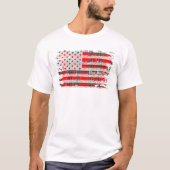 Macboabohnen-Nachname American Flag Scottish Clan T-Shirt (Vorderseite)