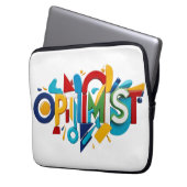 Macbook-Geschenktasche, Optimist Geschenk Laptopschutzhülle (Vorderseite Links)