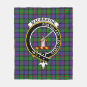 MacBrayne Clan Tartan Karo Fleecedecke (Vorderseite)