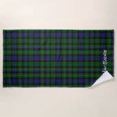 MacBride Clan Tartan Kariert Beach Handtuch (Vorderseite)