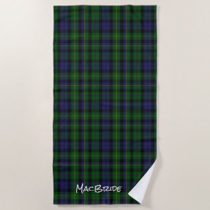 MacBride Clan Tartan Kariert Beach Handtuch