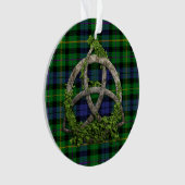 MacBride Tartan und keltischer Dreiheits-Knoten Ornament (Vorderseite)