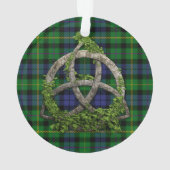 MacBride Tartan und keltischer Dreiheits-Knoten Ornament (Rückseite)