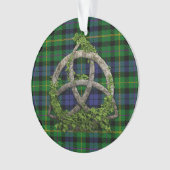 MacBride Tartan und keltischer Dreiheits-Knoten Ornament (Vorderseite)