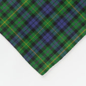 MacBride Tartan und Sporran Fleecedecke (Ecke)