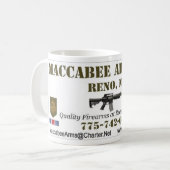MACCABEE BEWAFFNET KAFFEE-TASSE KAFFEETASSE (Vorderseite Links)