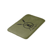 Maccabee Schild und Speere Badematte (Schrägansicht)