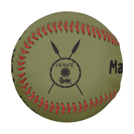 Maccabee Schild und Speere Baseball (Vorderseite Links)