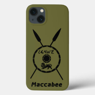 Maccabee Schild und Speere Case-Mate iPhone Hülle