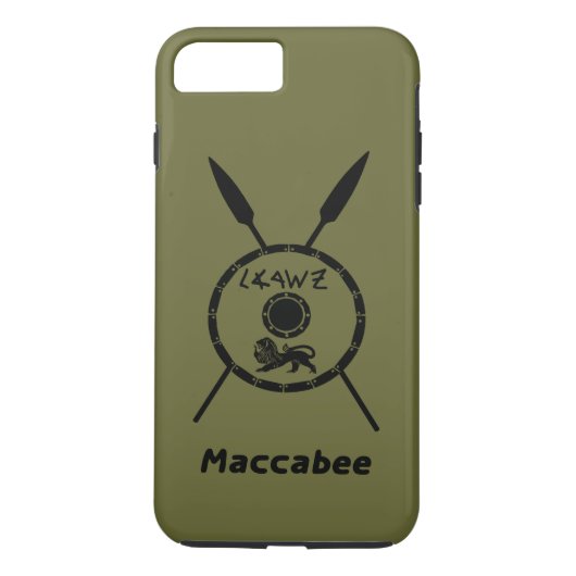 Maccabee Schild und Speere Case-Mate iPhone Hülle (Rückseite)