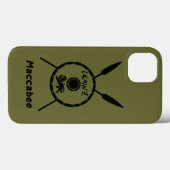 Maccabee Schild und Speere Case-Mate iPhone Hülle (Rückseite (Horizontal))