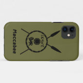 Maccabee Schild und Speere Case-Mate iPhone Hülle (Rückseite (Horizontal))