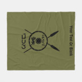 Maccabee Schild und Speere Fleecedecke (Vorderseite (Horizontal))