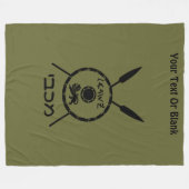 Maccabee Schild und Speere Fleecedecke (Vorderseite (Horizontal))
