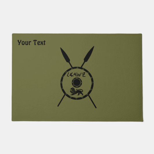 Maccabee Schild und Speere Fußmatte (Vorderseite)