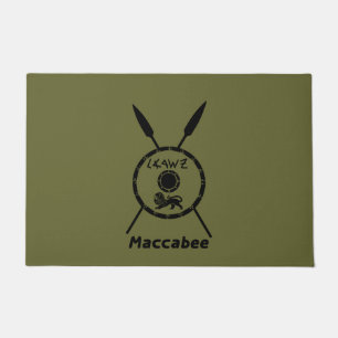 Maccabee Schild und Speere Fußmatte