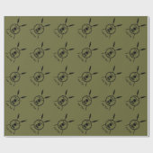 Maccabee Schild und Speere Geschenkpapier (Flach)