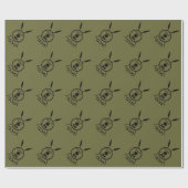 Maccabee Schild und Speere Geschenkpapier (Flach)