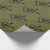 Maccabee Schild und Speere Geschenkpapier (Ecke)