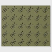 Maccabee Schild und Speere Geschenkpapier (Flach)