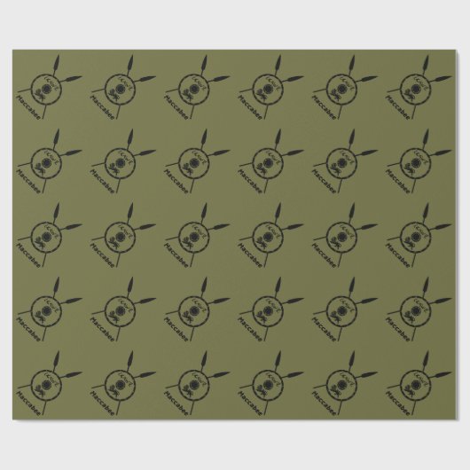 Maccabee Schild und Speere Geschenkpapier (Flach)