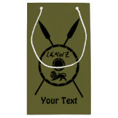 Maccabee Schild und Speere Kleine Geschenktüte (Rückseite)