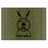 Maccabee Schild und Speere Schneidebrett (Vorderseite)