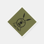 Maccabee Schild und Speere Serviette (Ecke)