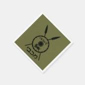 Maccabee Schild und Speere Serviette (Ecke)