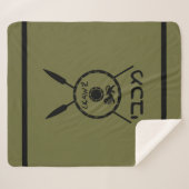Maccabee Schild und Speere Sherpadecke (Vorderseite (Horizontal))