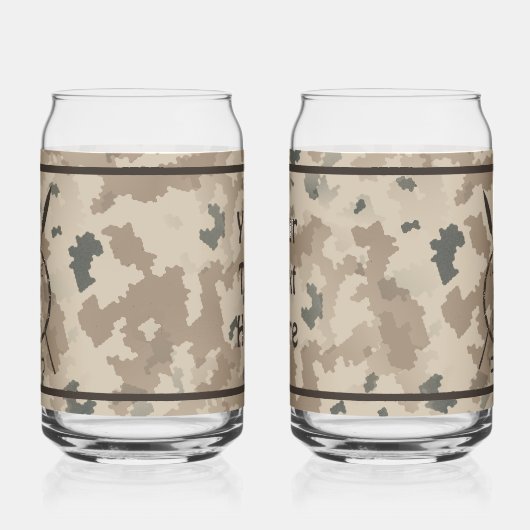 Maccabee Shield and Spears Wüste Dosenglas (Links)