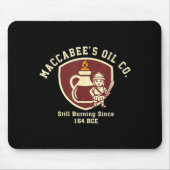 Maccabee's Oil Co Hanukkah Still Burning Since 164 Mousepad (Vorne)