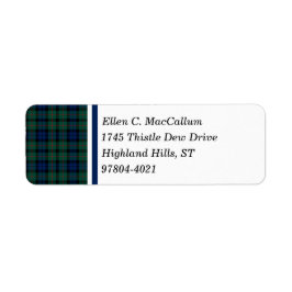 MacCallum Clan Dark Blue und Green Scottish Tartan