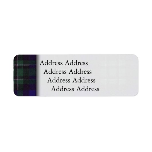 Maccallum clan Kariert Scottish tartan (Vorne)