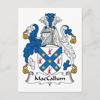 MacCallum-Familienwappen Postkarte